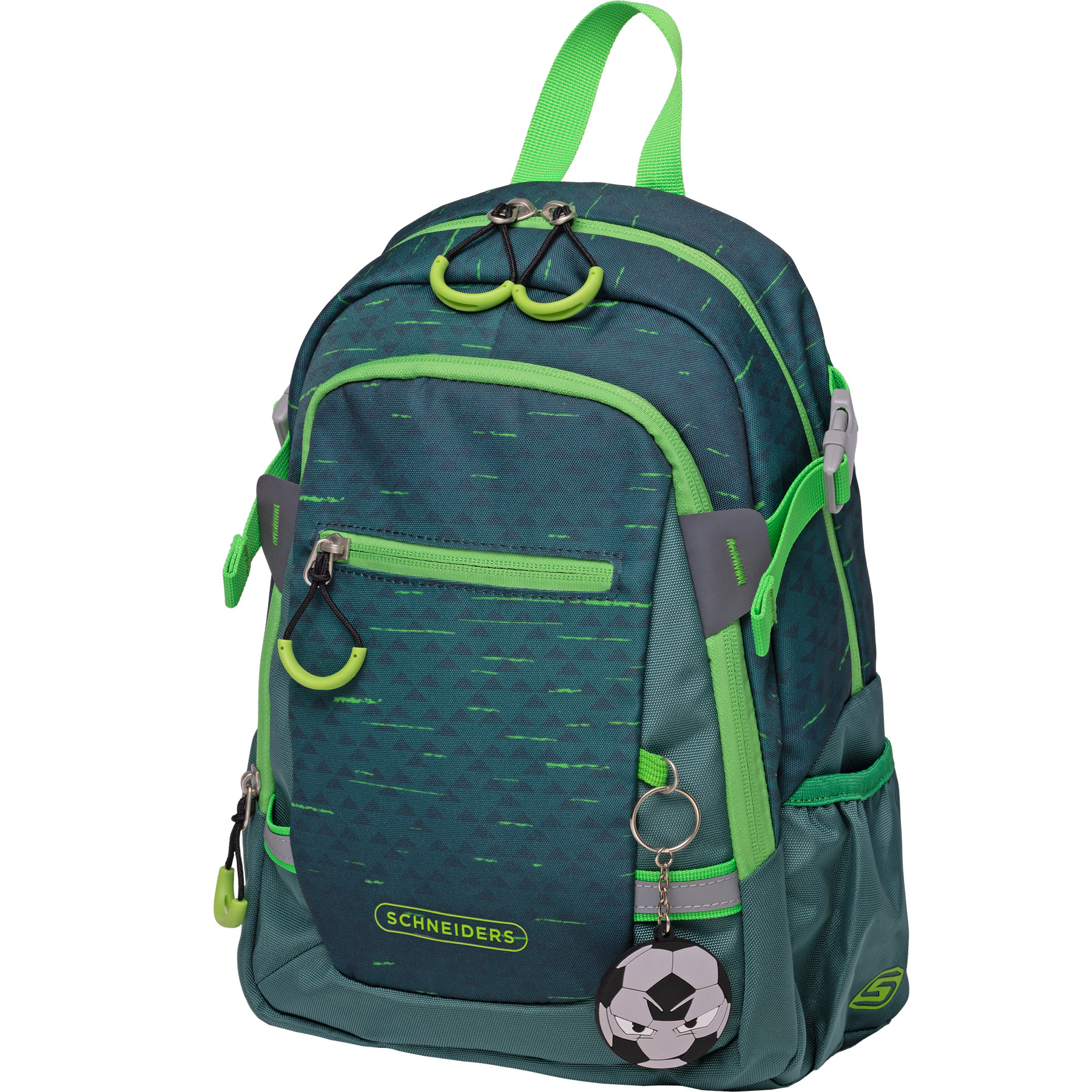 Rucsac clasa pregatitoare, 2 compartimente, buzunare, 11 litri, bretele ajustabile, verde - imagine 3